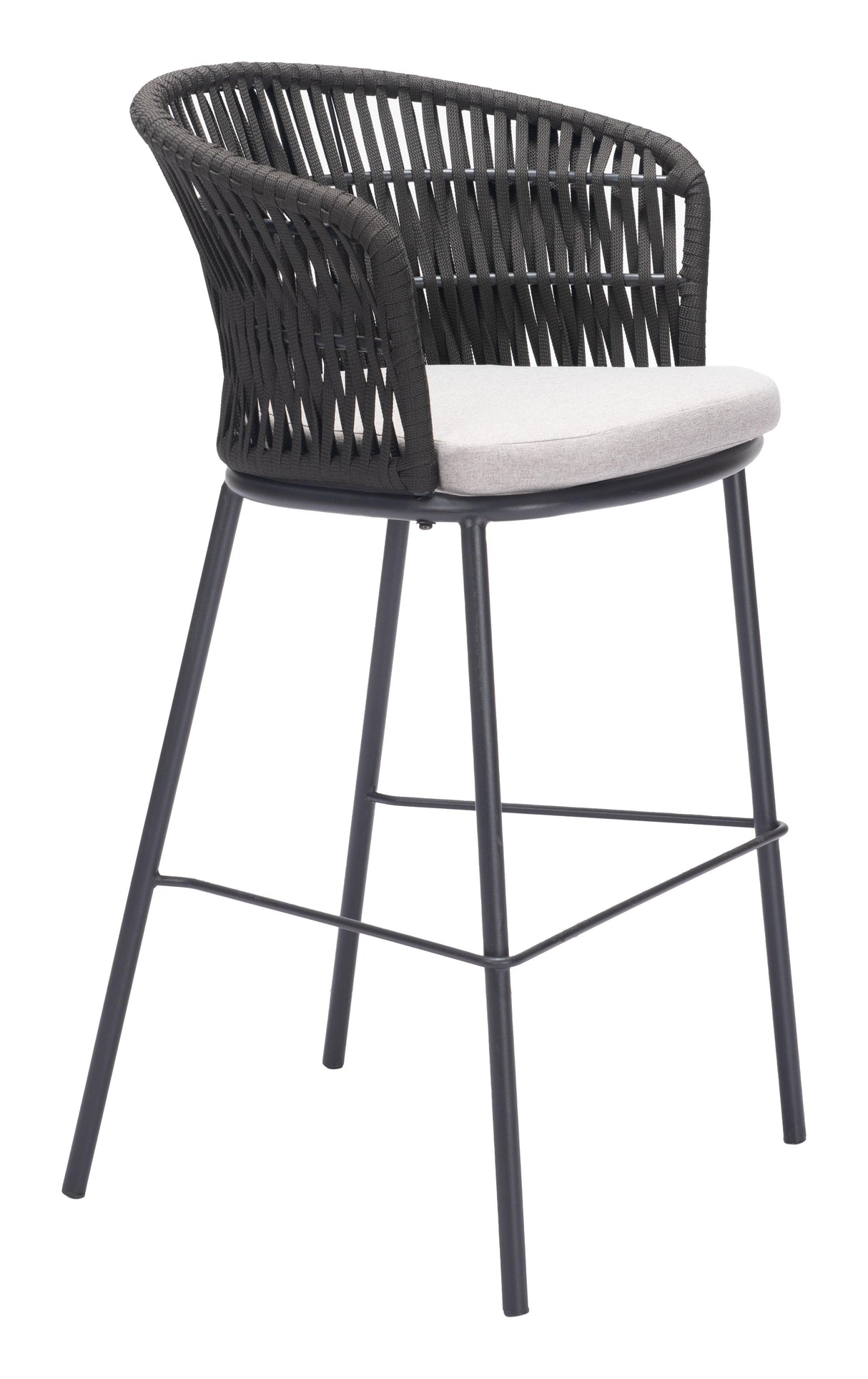 ZUO Freycinet Barstool (Set of 2) Black