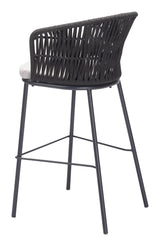 ZUO Freycinet Barstool (Set of 2) Black