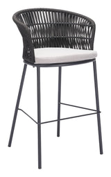 ZUO Freycinet Barstool (Set of 2) Black