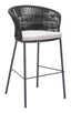 ZUO Freycinet Barstool (Set of 2) Black