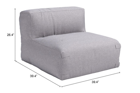 ZUO Luanda Middle Chair Gray