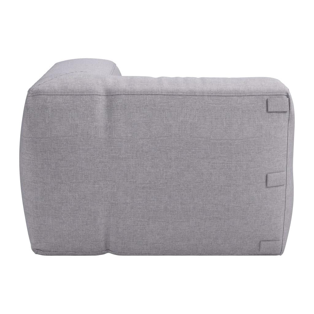 ZUO Luanda Corner Chair Gray