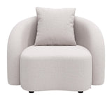 ZUO Sunny Isles Accent Chair Beige