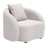 ZUO Sunny Isles Accent Chair Beige