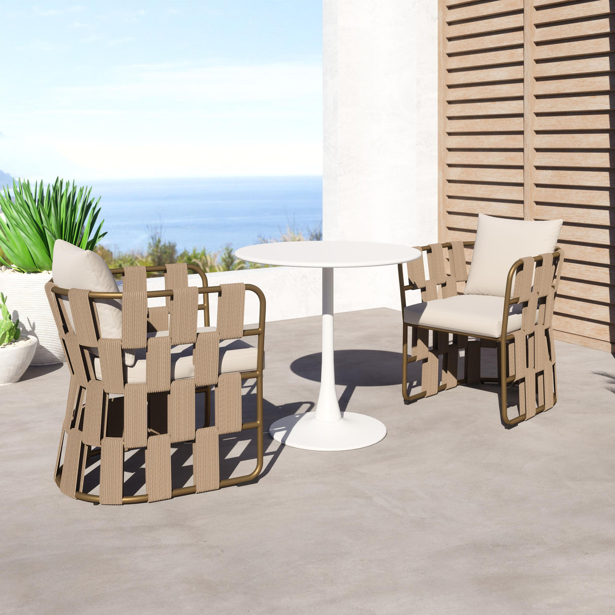 ZUO Quadrat Dining Chair White