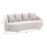 ZUO Sunny Isles Sofa Beige