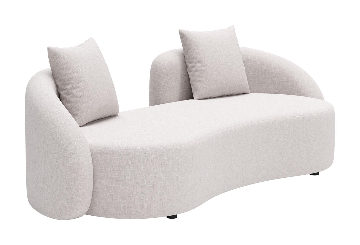 ZUO Sunny Isles Loveseat Beige