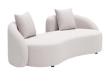 ZUO Sunny Isles Loveseat Beige