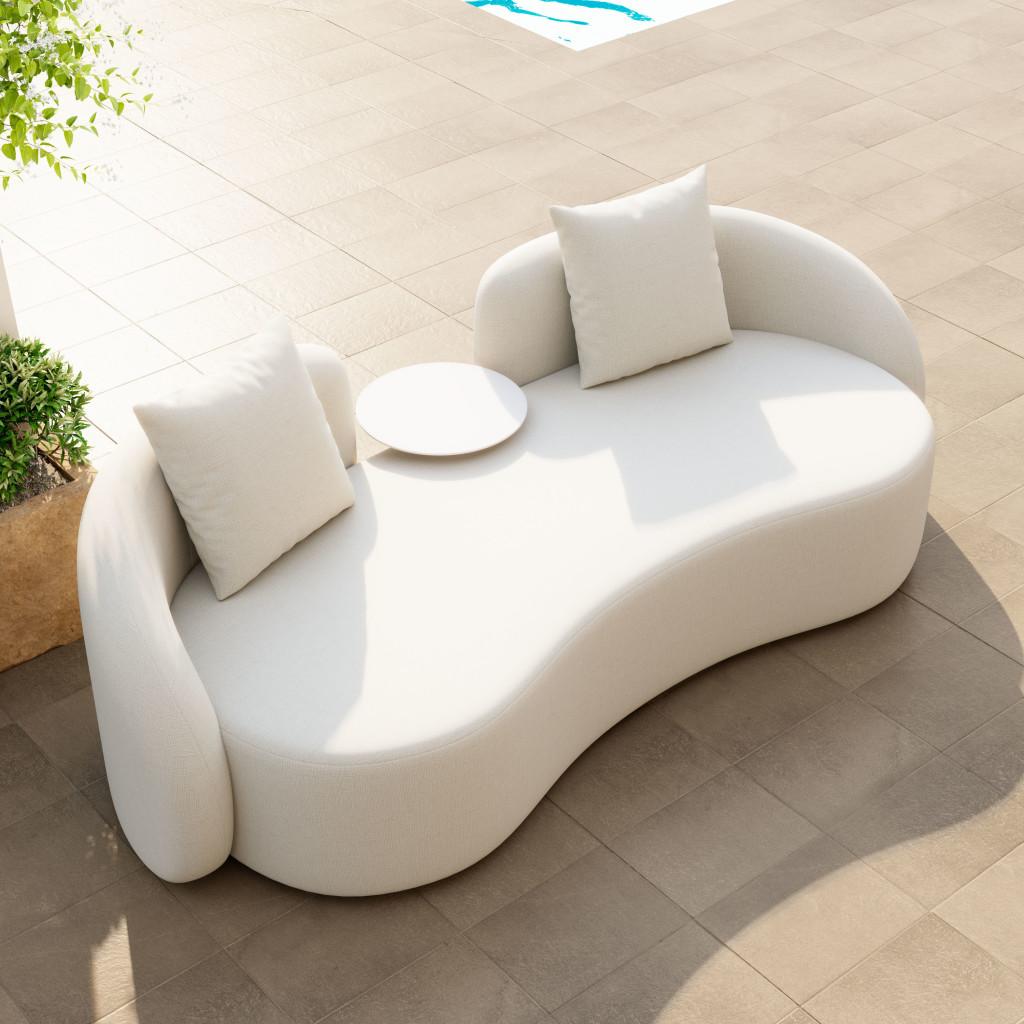 ZUO Sunny Isles Loveseat Beige