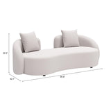ZUO Sunny Isles Loveseat Beige