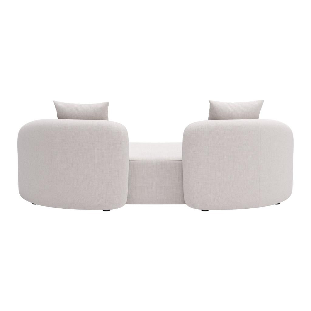 ZUO Sunny Isles Loveseat Beige