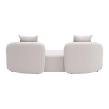 ZUO Sunny Isles Loveseat Beige