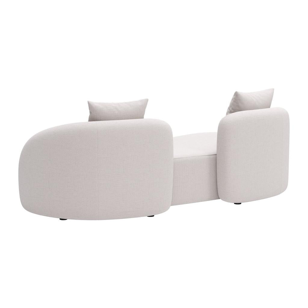 ZUO Sunny Isles Loveseat Beige