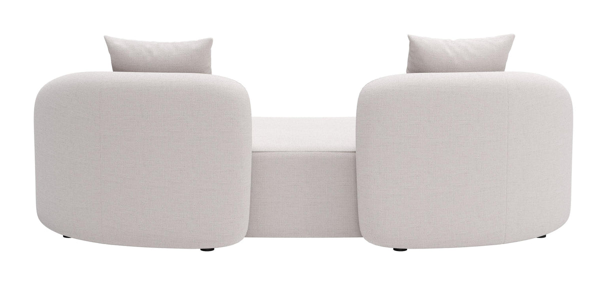 ZUO Sunny Isles Loveseat Beige