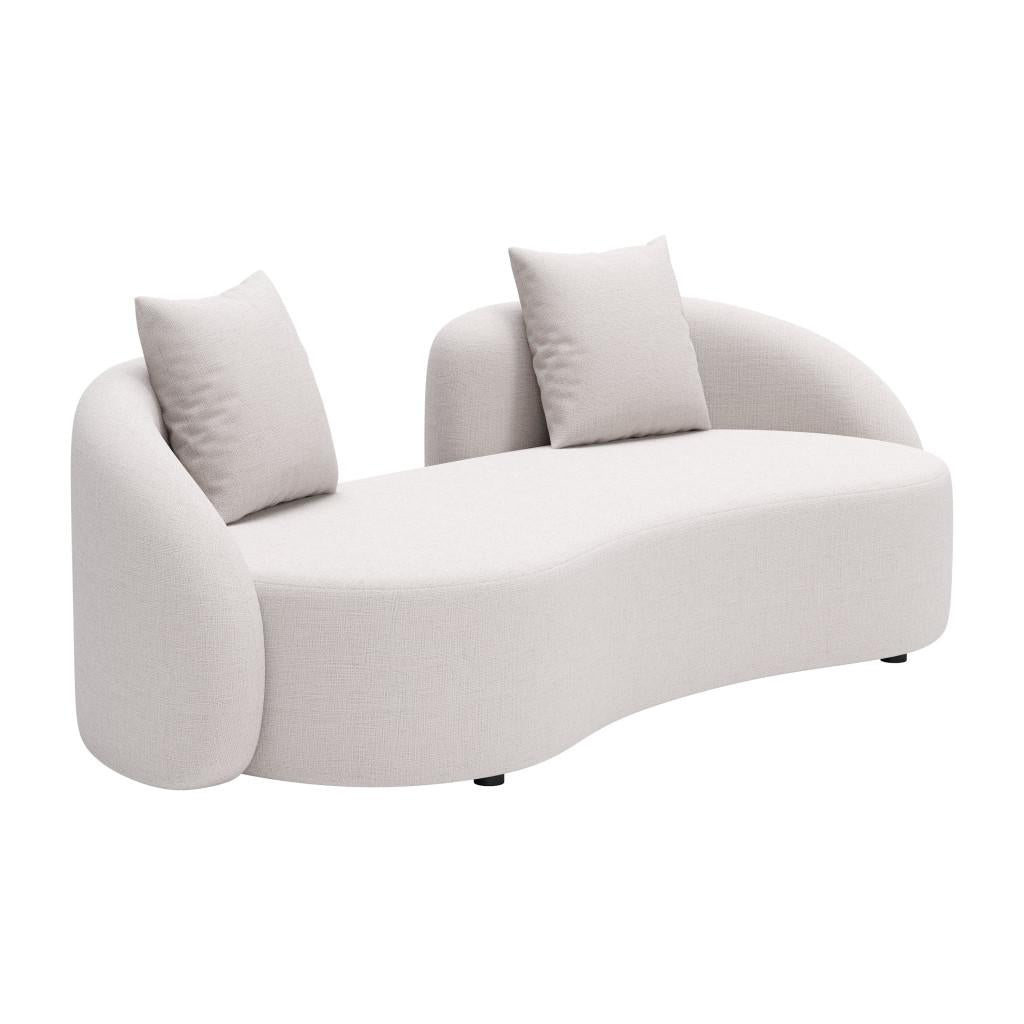 ZUO Sunny Isles Loveseat Beige