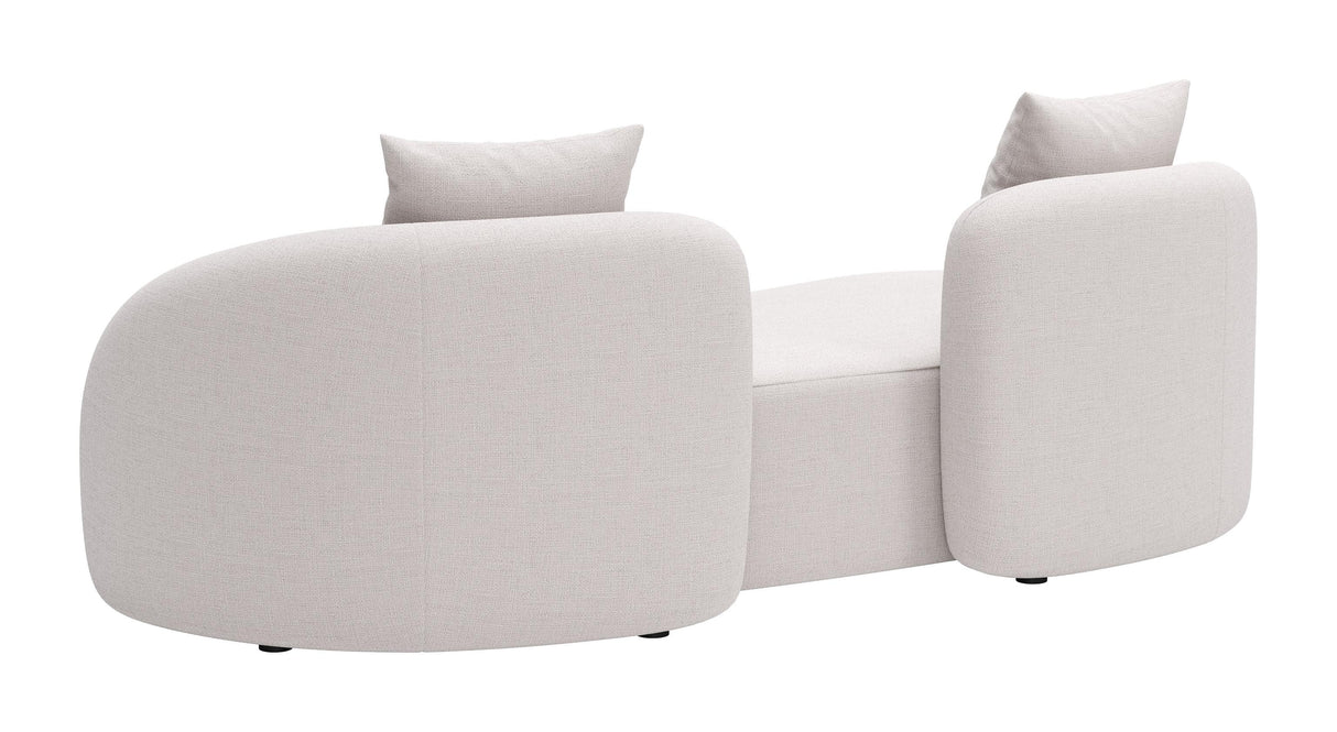 ZUO Sunny Isles Loveseat Beige