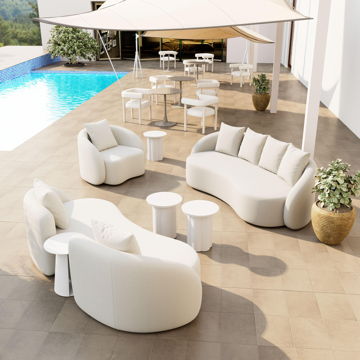 ZUO Kogur Side Table White