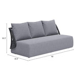 ZUO Mekan Sofa Gray