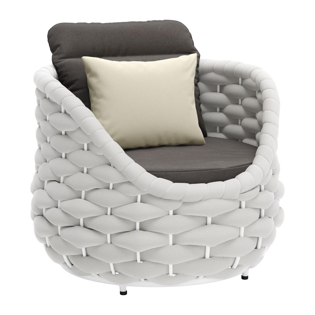 ZUO Coral Reef Accent Chair Gray
