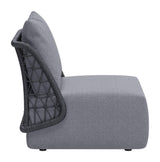 ZUO Mekan Accent Chair Gray