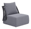 ZUO Mekan Accent Chair Gray