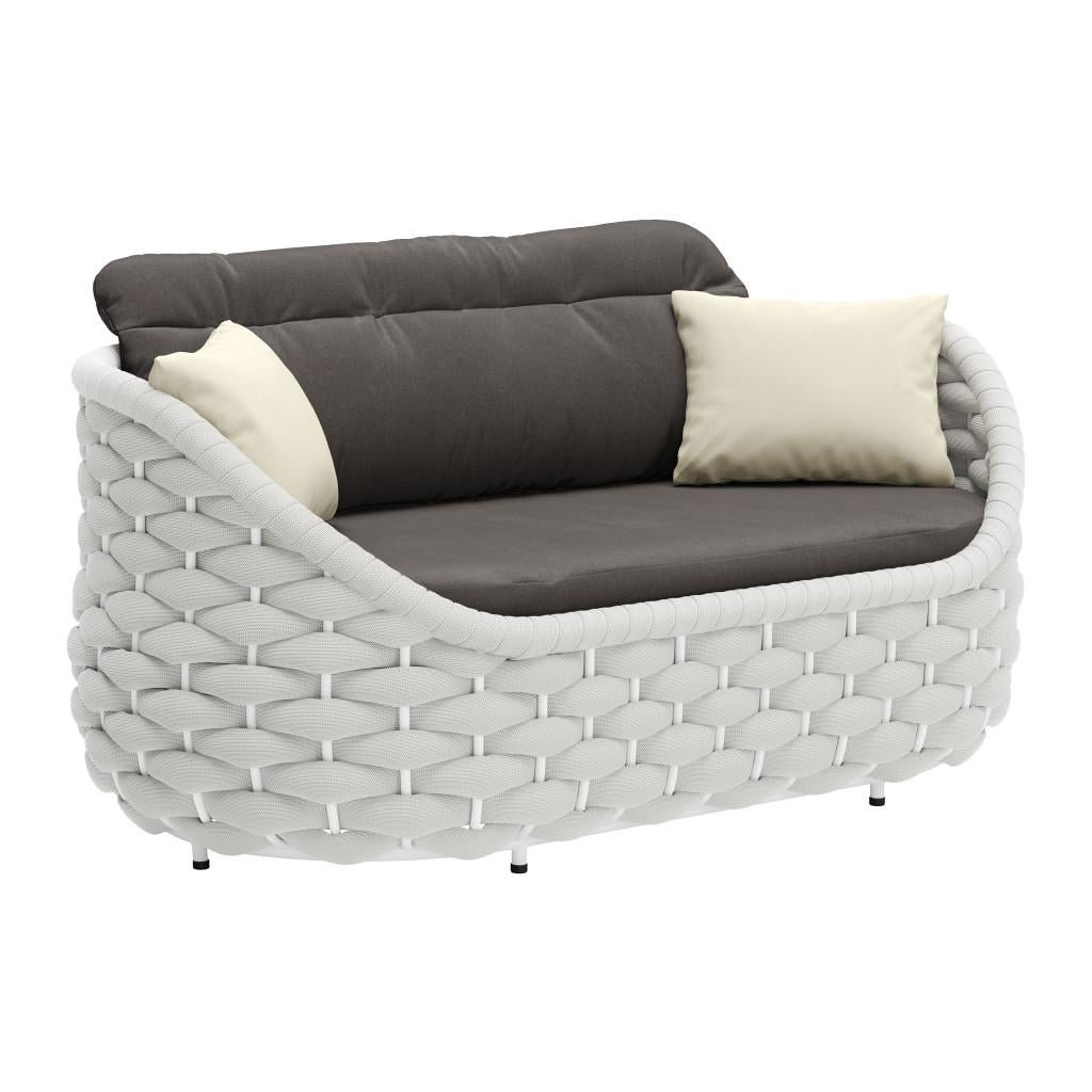ZUO Coral Reef Loveseat Gray
