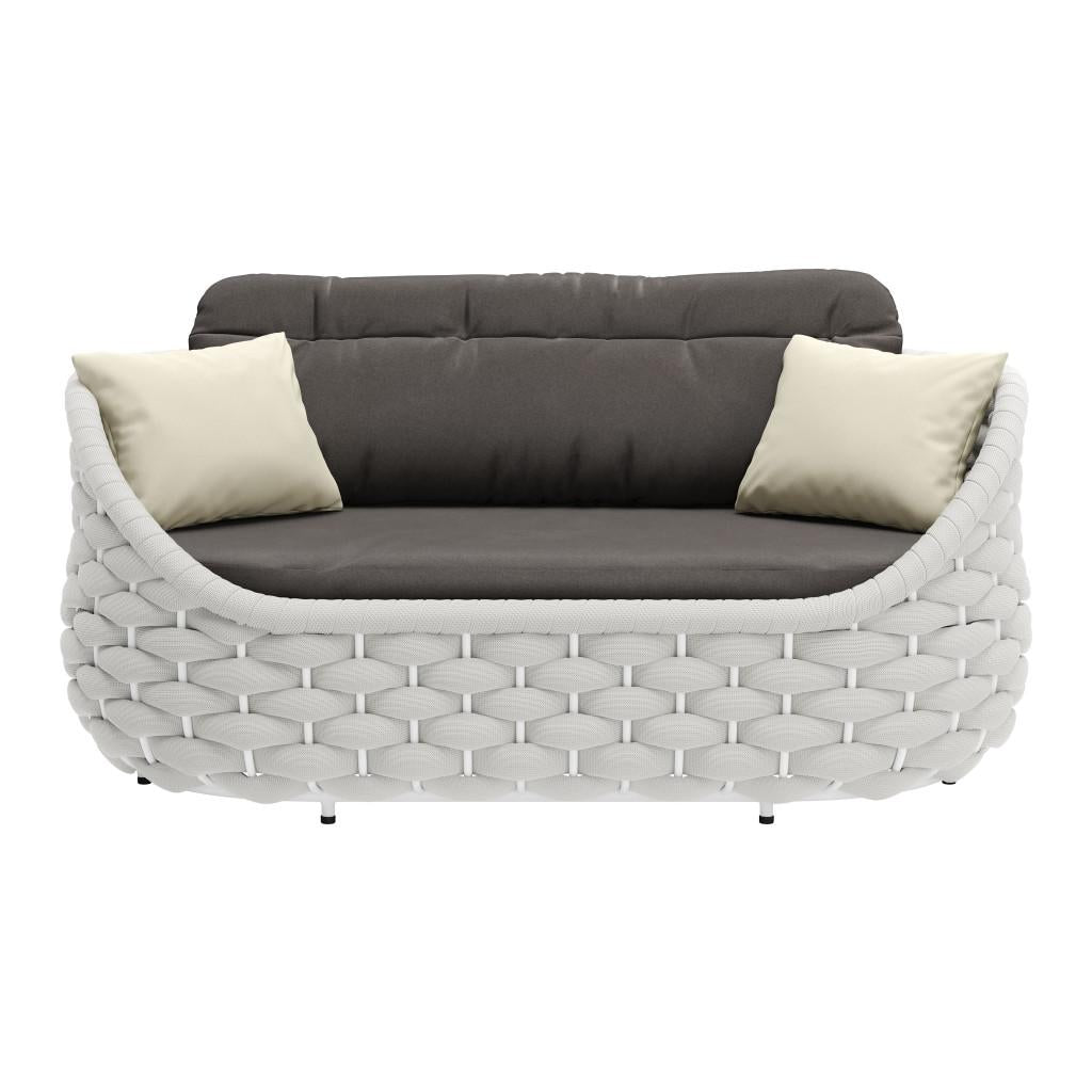 ZUO Coral Reef Loveseat Gray