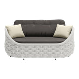 ZUO Coral Reef Loveseat Gray