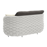 ZUO Coral Reef Loveseat Gray