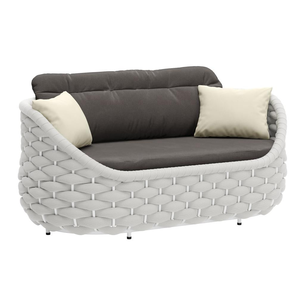 ZUO Coral Reef Loveseat Gray
