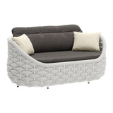 ZUO Coral Reef Loveseat Gray