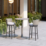 ZUO Midnight Wave Barstool White
