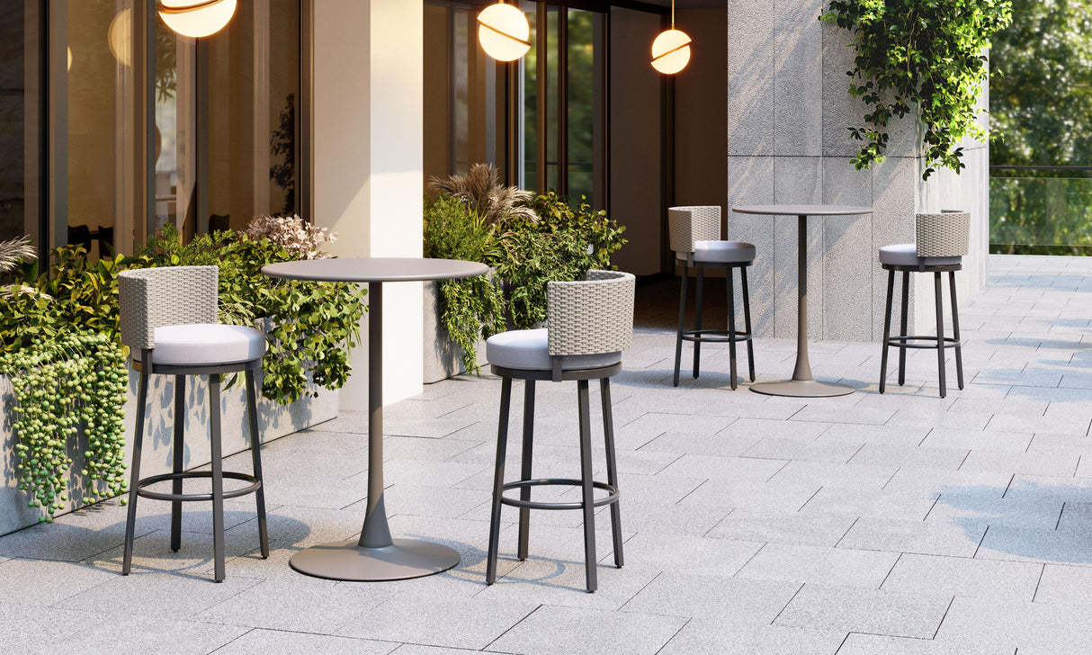 ZUO Midnight Wave Barstool White