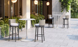 ZUO Midnight Wave Barstool White