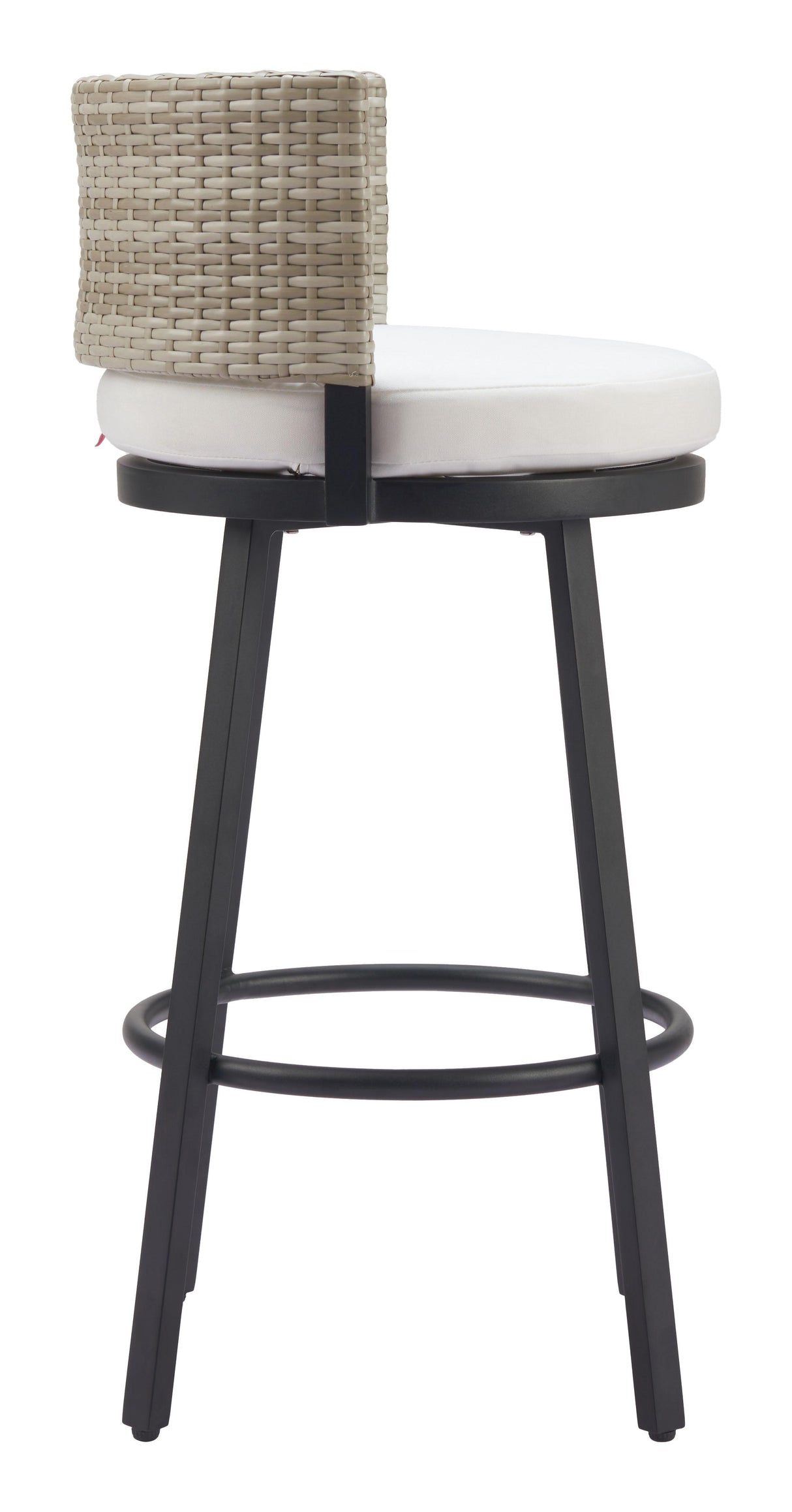 ZUO Midnight Wave Barstool White