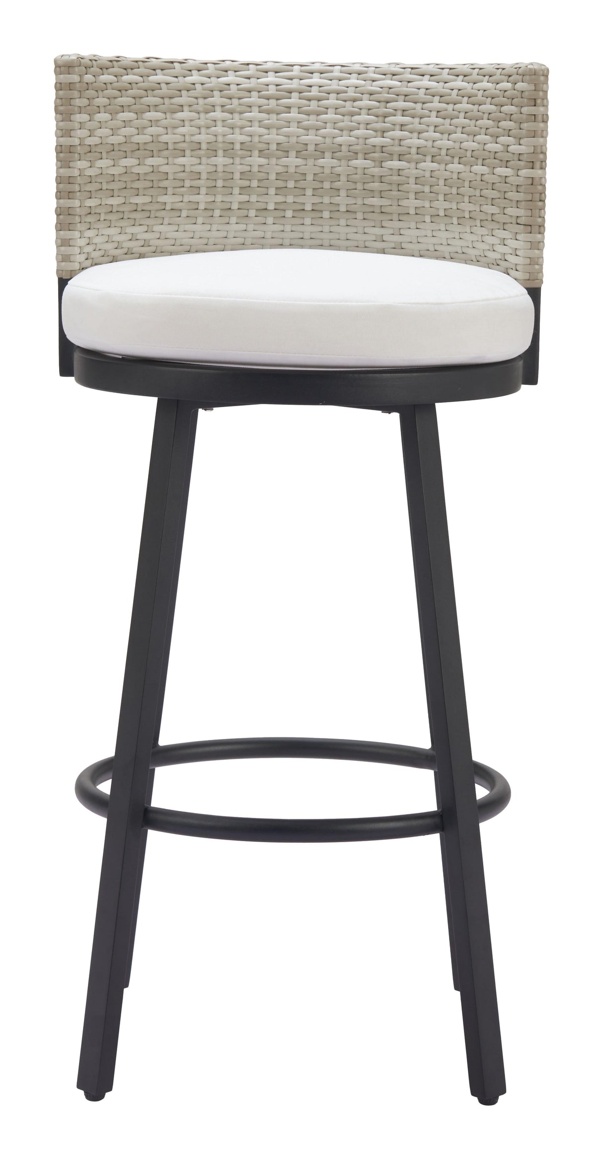 ZUO Midnight Wave Barstool White