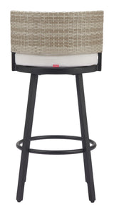 ZUO Midnight Wave Barstool White
