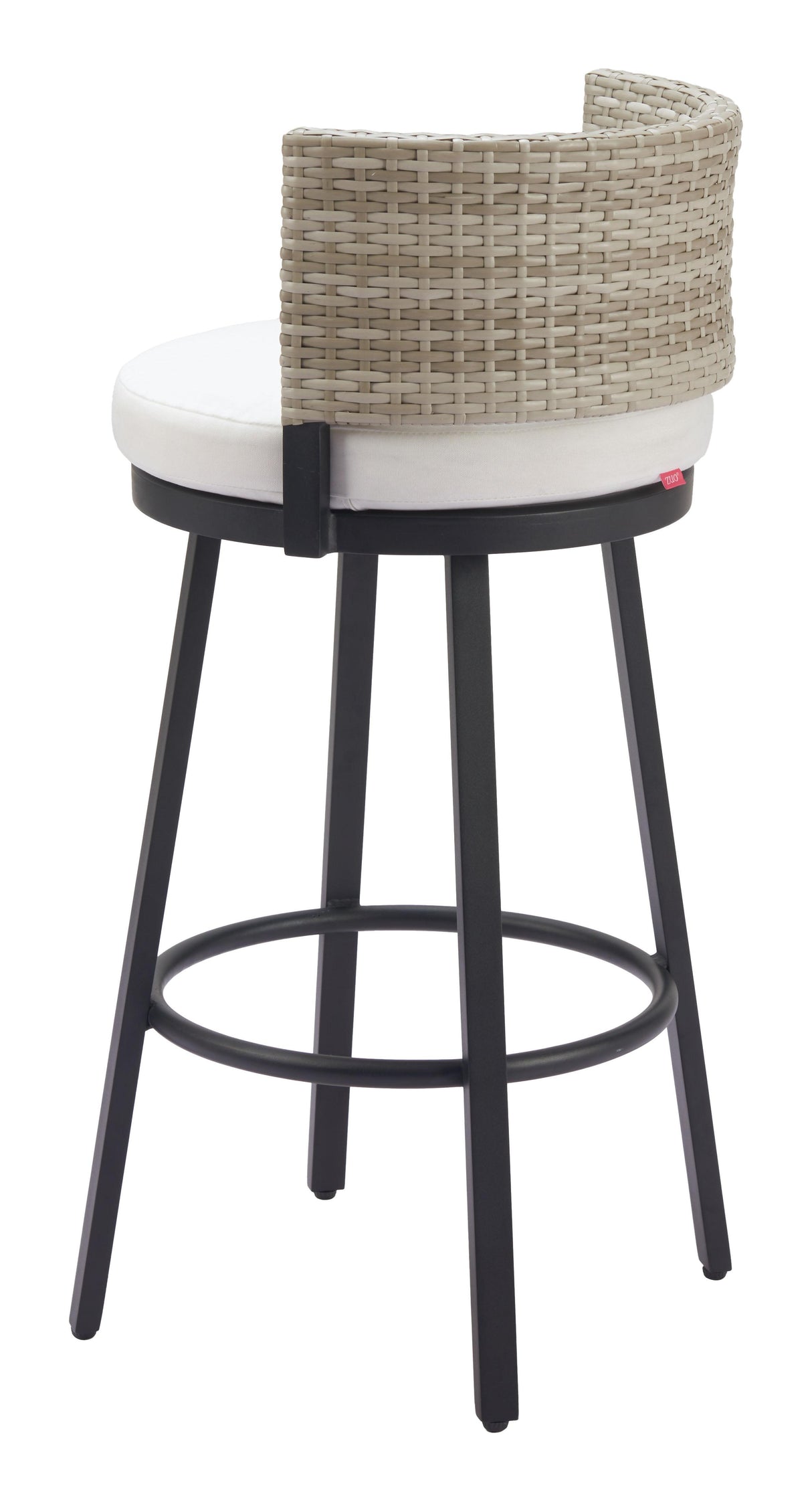 ZUO Midnight Wave Barstool White