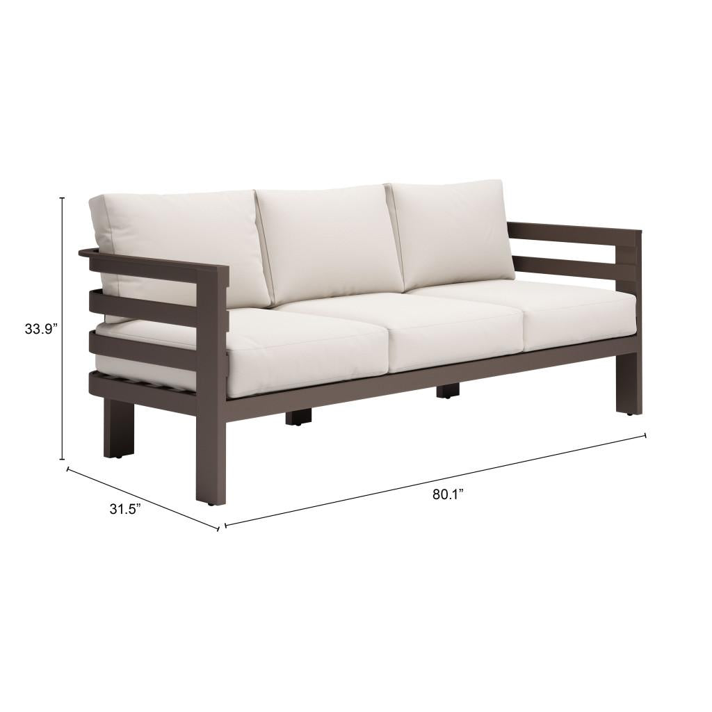 ZUO Bal Harbor Sofa White