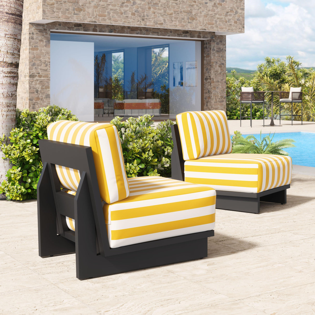 ZUO Shoreline Accent Chair Yellow