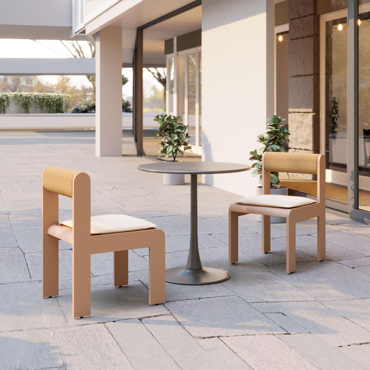 ZUO Island Dining Chair (Set of 2) White