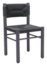 ZUO Iska Dining Chair (Set of 2) Black