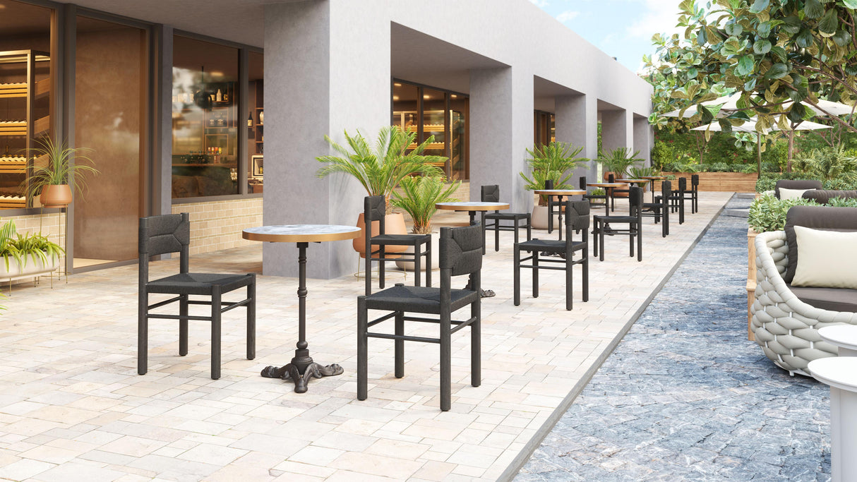 ZUO Iska Dining Chair (Set of 2) Black