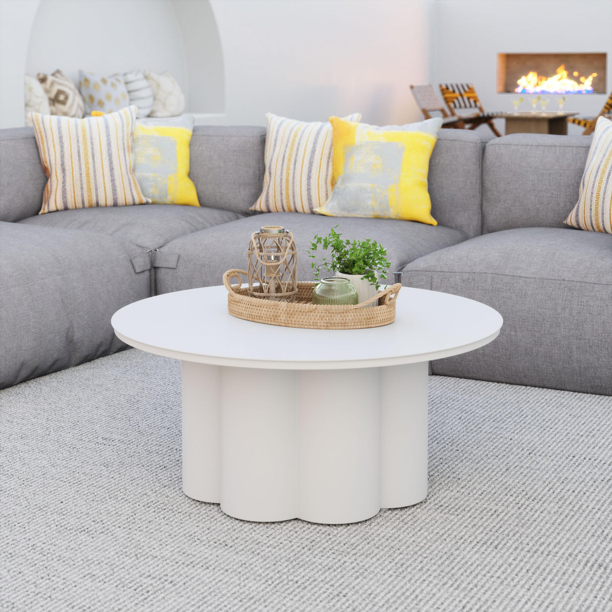 ZUO Palmier Coffee Table White