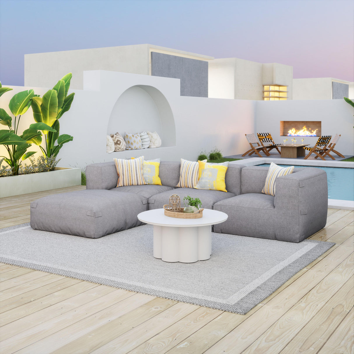 ZUO Palmier Coffee Table White