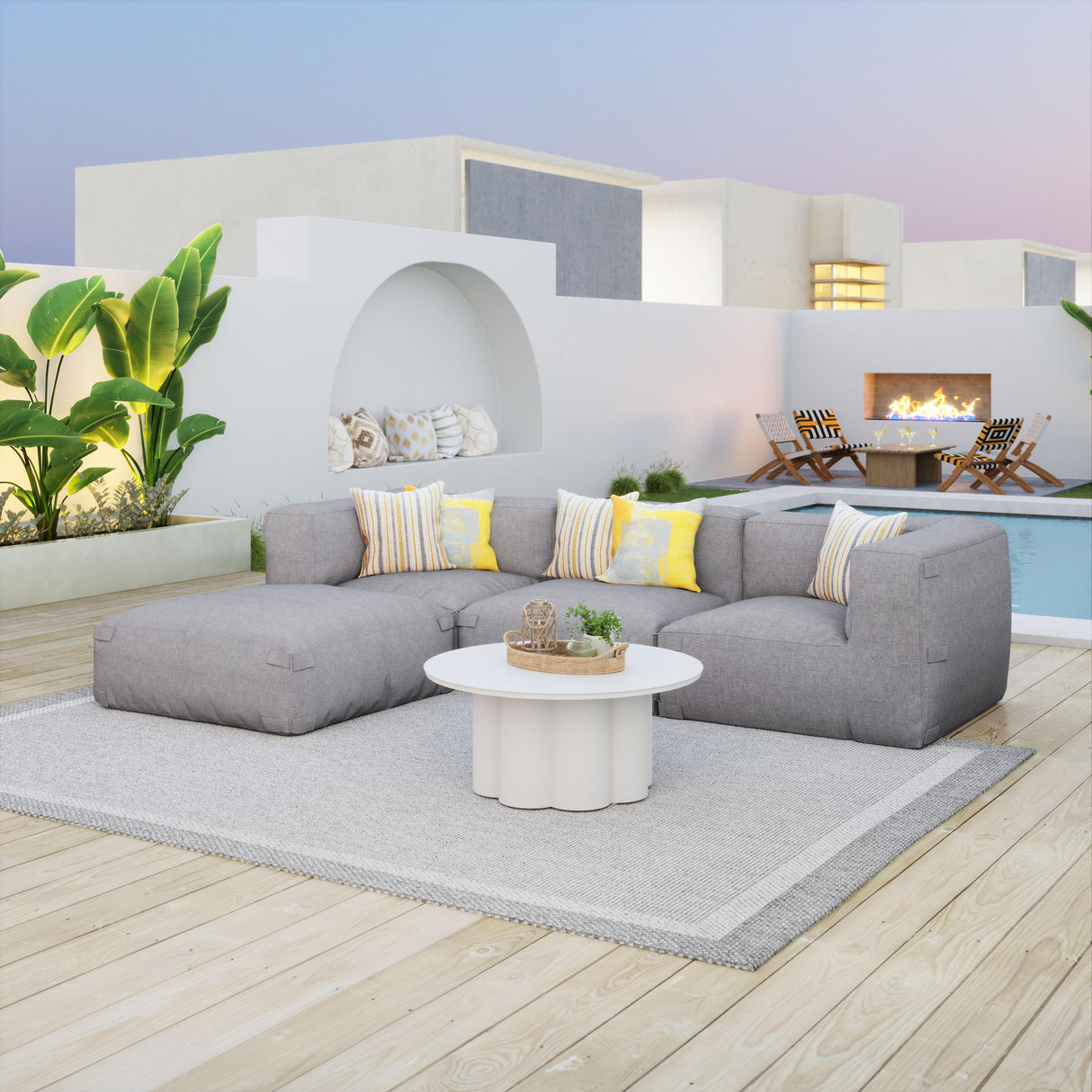 ZUO Palmier Coffee Table White