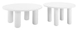 ZUO Ola Coffee Table Set (2-Piece) White