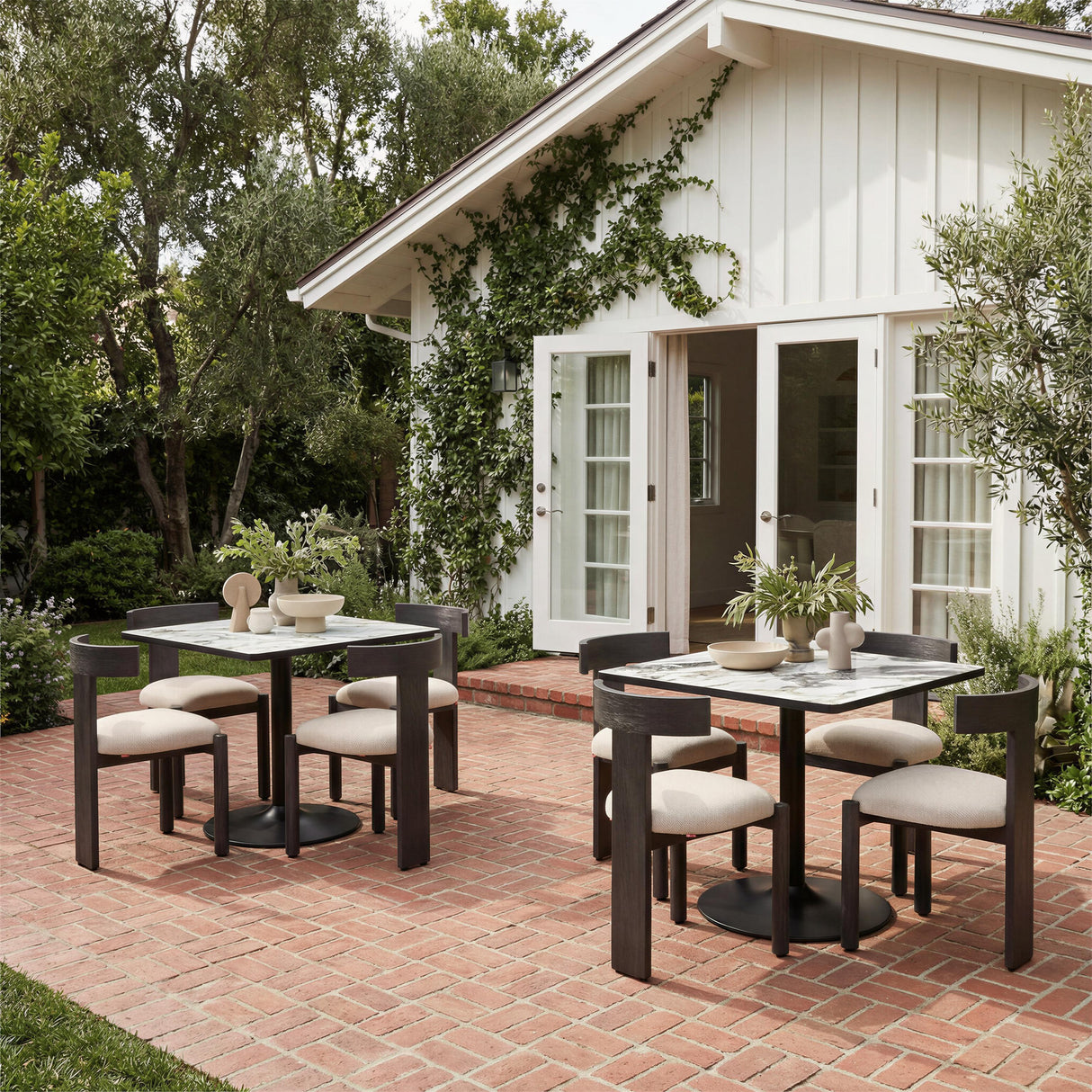 ZUO Tiana Dining Chair Black & Beige