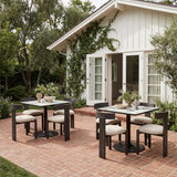 ZUO Tiana Dining Chair Black & Beige