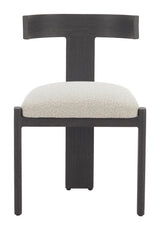ZUO Tiana Dining Chair Black & Beige